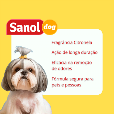 Eliminador de odores Sanol Dog Citronela para Ambientes