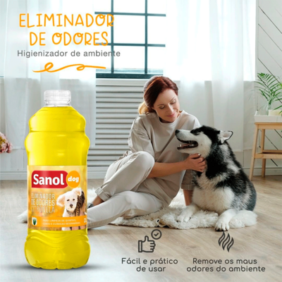 Eliminador de odores Sanol Dog Citronela para Ambientes