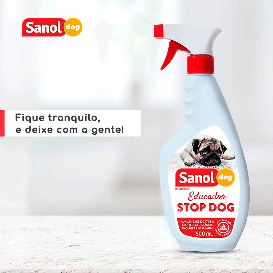 Educador Sanol Stop Dog para Cães e Gatos - 500 mL