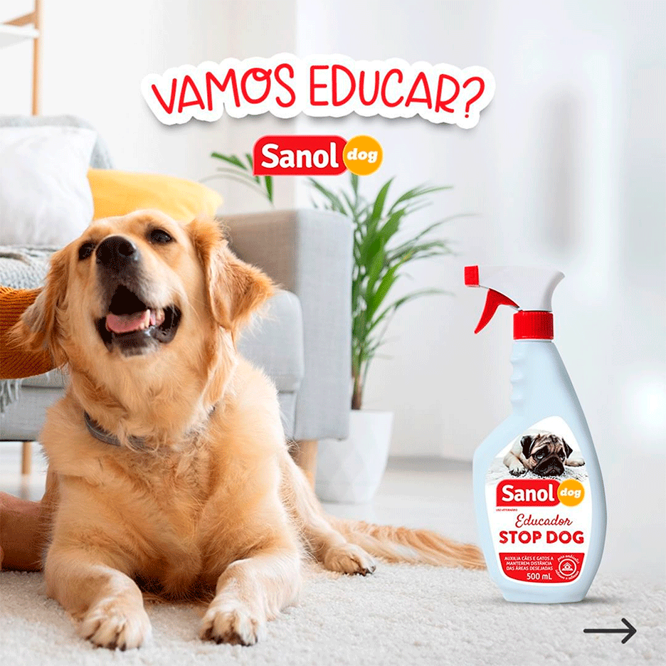 Educador Sanol Stop Dog para Cães e Gatos - 500 mL