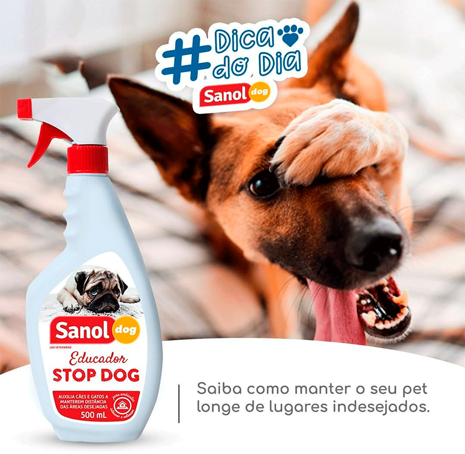 Educador Sanol Stop Dog para Cães e Gatos - 500 mL