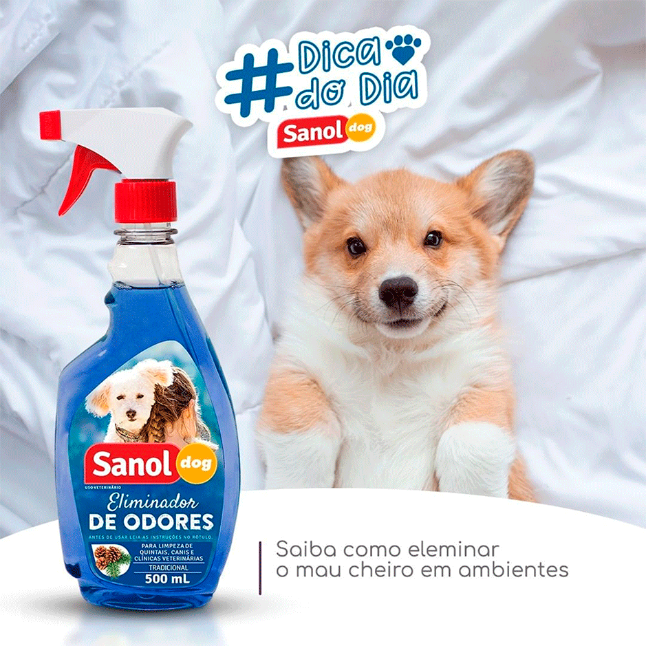 Eliminador de Odores Sanol Dog Refil Tradicional - 500 mL