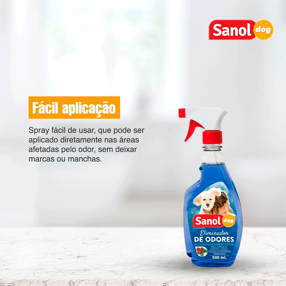 Eliminador de Odores Sanol Dog Refil Tradicional - 500 mL