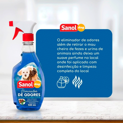Eliminador de Odores Sanol Dog Refil Tradicional - 500 mL