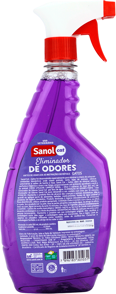 Eliminador de Odores Sanol Cat Gatilho - 500 mL