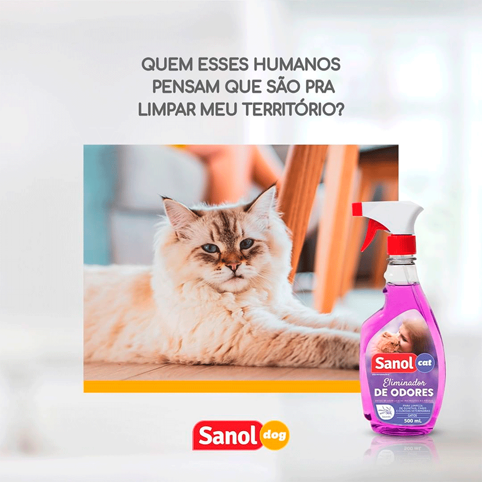 Eliminador de Odores Sanol Cat Gatilho - 500 mL