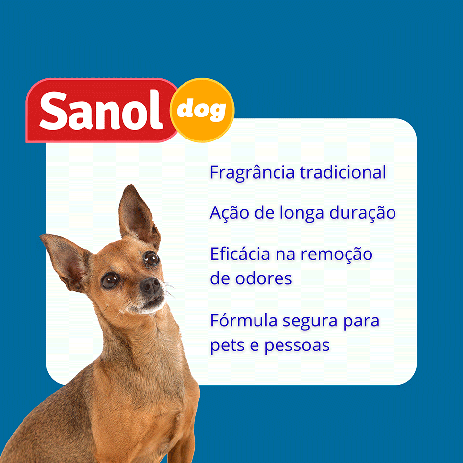 Eliminador de Odores Sanol Dog Concentrado para Ambientes - 1 Litro