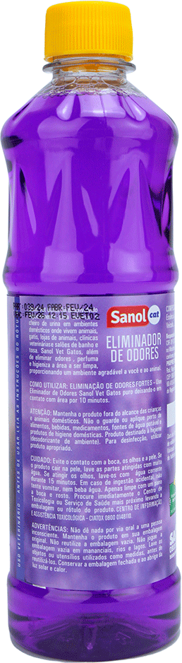Eliminador de Odores Sanol Cat para Gatos Lavanda - 500 mL