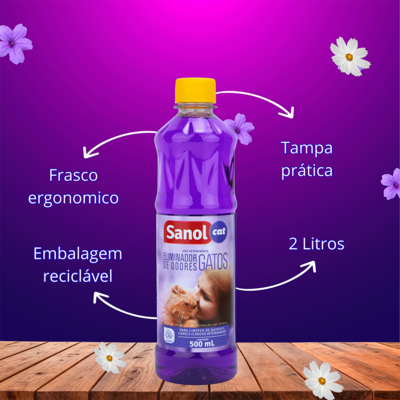 Eliminador de Odores Sanol Cat Lavanda