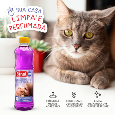 Eliminador de Odores Sanol Cat Lavanda