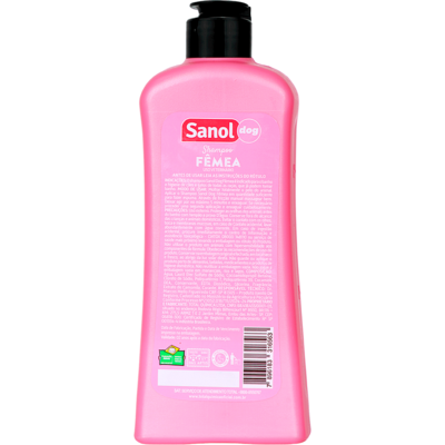 Shampoo Sanol Dog Rosa para Fêmea