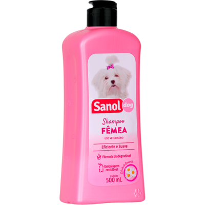 Shampoo Sanol Dog Rosa para Fêmea