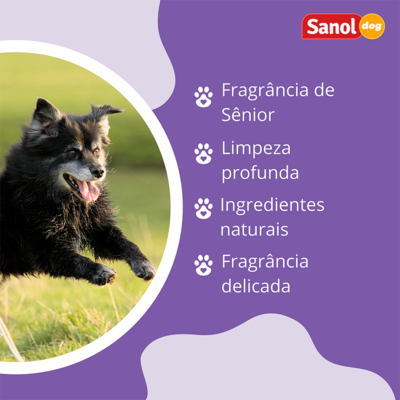 Shampoo Sênior Sanol Dog Roxo