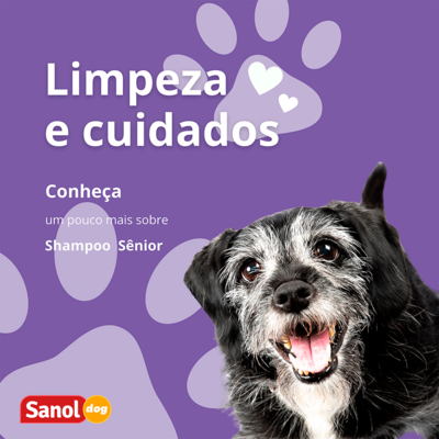 Shampoo Sênior Sanol Dog Roxo