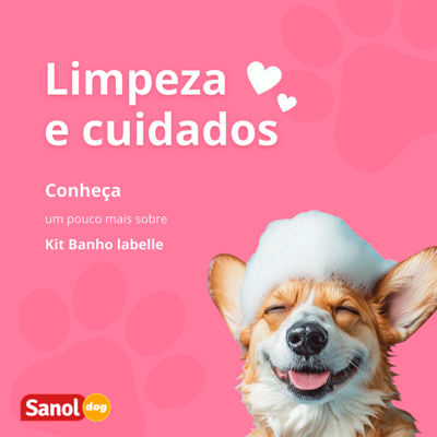Kit Labelle Shampoo, Colônia e Ganhe 1 Condicionador Sanol Dog Rosa”