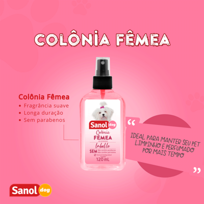 Kit Labelle Shampoo, Colônia e Ganhe 1 Condicionador Sanol Dog Rosa”