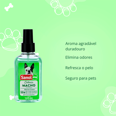Colônia Sanol Dog Macho - 120 mL