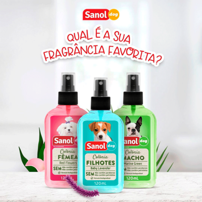 Colônia Sanol Dog Macho - 120 mL