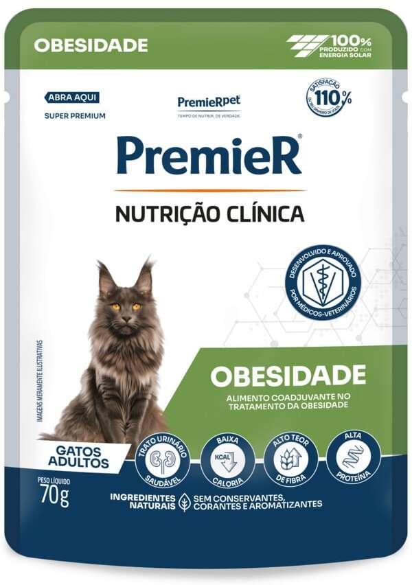 Ração Úmida Premier Nutrição Clínica Obesidade para Gatos Adultos - 70 g