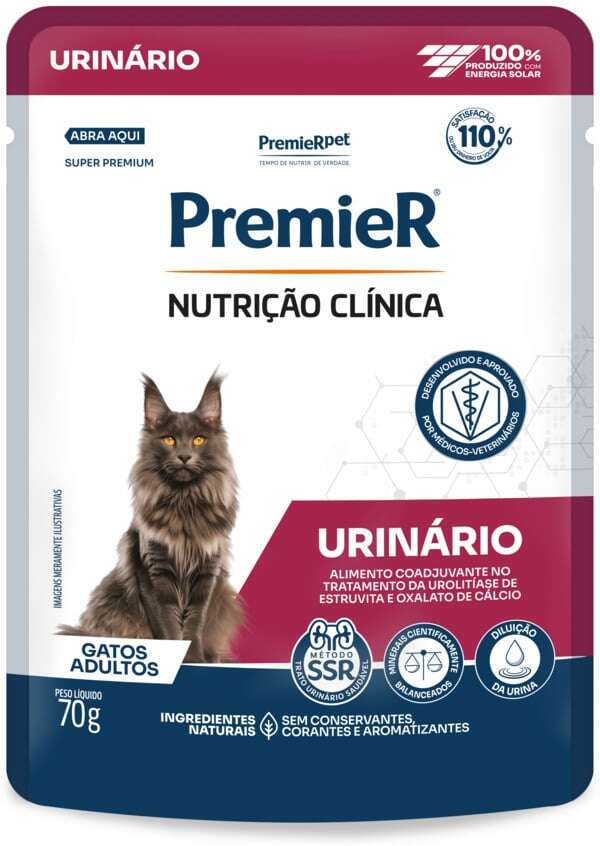 Ração Úmida Premier Nutrição Clínica Urinário para Gatos Adultos - 70 g