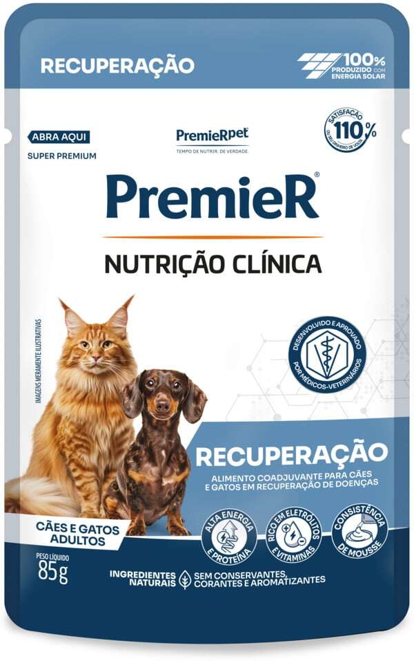 Ração Úmida Premier Nutrição Clínica Recuperação para Cães e Gatos Adultos - 85 g