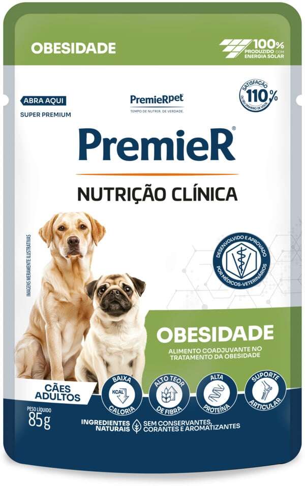 Ração Úmida Premier Nutrição Clínica Obesidade para Cães Adultos - 85 g