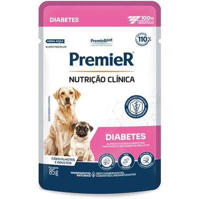 Ração Úmida Premier Nutrição Clínica Diabetes para Cães Adultos e Filhotes