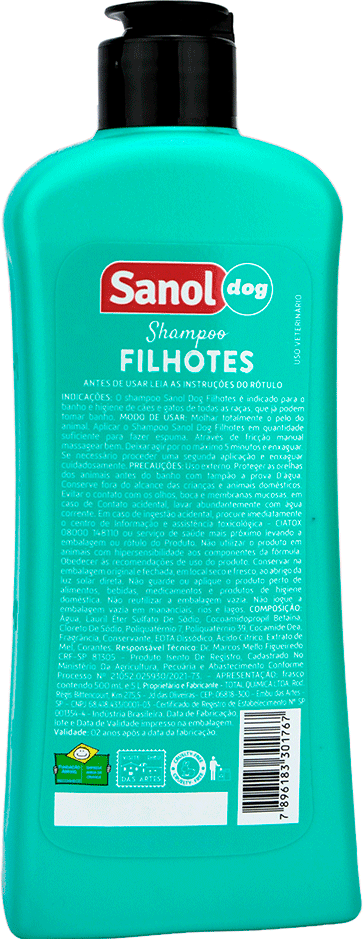 Shampoo Sanol Dog Filhotes para Cães - 500 mL