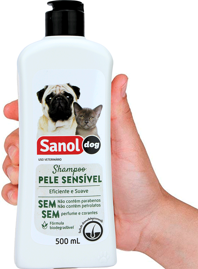 Shampoo Sanol Dog Pele Sensível - 500 mL