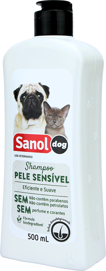 Shampoo Sanol Dog Pele Sensível - 500 mL
