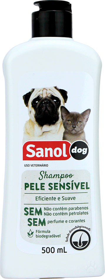 Shampoo Sanol Dog Pele Sensível - 500 mL