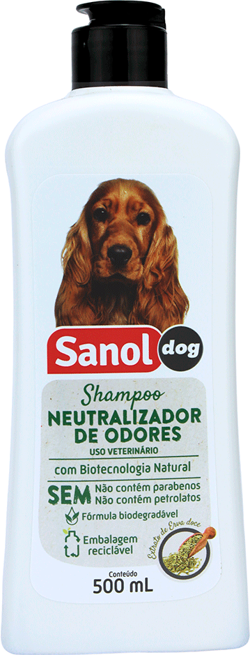 Shampoo Sanol Dog Neutralizador de Odores para Cães e Gatos - 500 mL