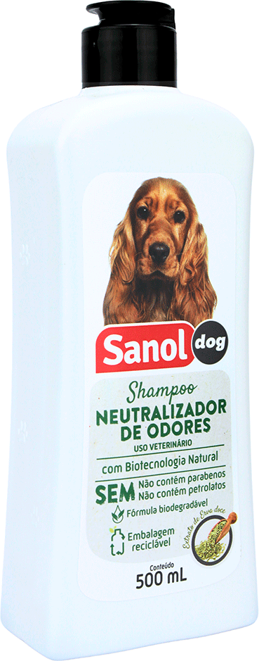 Shampoo Sanol Dog Neutralizador de Odores para Cães e Gatos - 500 mL