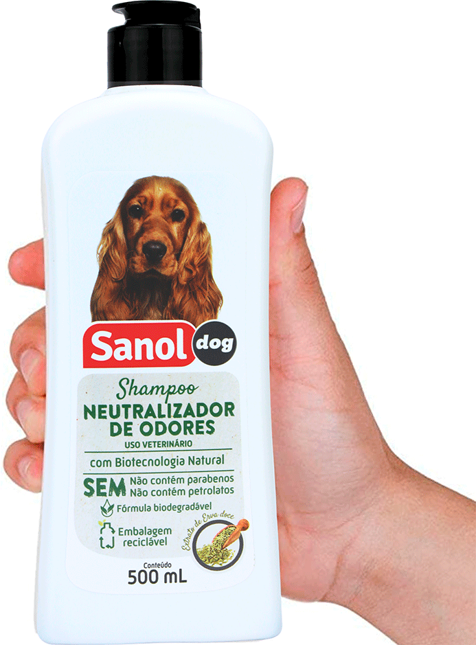 Shampoo Sanol Dog Neutralizador de Odores para Cães e Gatos - 500 mL