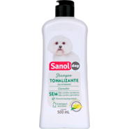 Shampoo Sanol Dog Tonalizante para Pelos Claros - 500ml