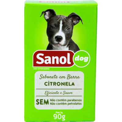 Sabonete Sanol Dog Citronela para Cães e Gatos