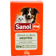 Sabonete Sanol Dog Neutro para Cães e Gatos - 90 g