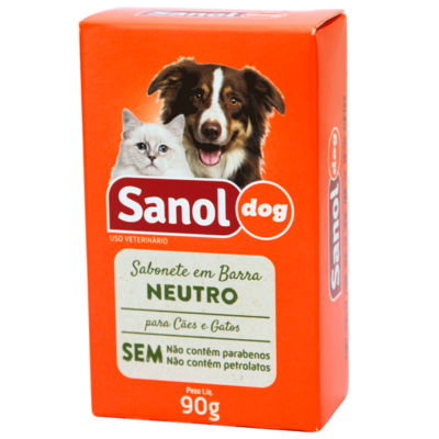 Sabonete Sanol Dog Neutro para Cães e Gatos