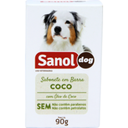 Sabonete Sanol Dog Coco para Cães e Gatos - 90 g