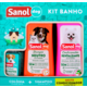 Kit Sanol Dog Shampoo, Condicionador e Colônia para Cães e Gatos
