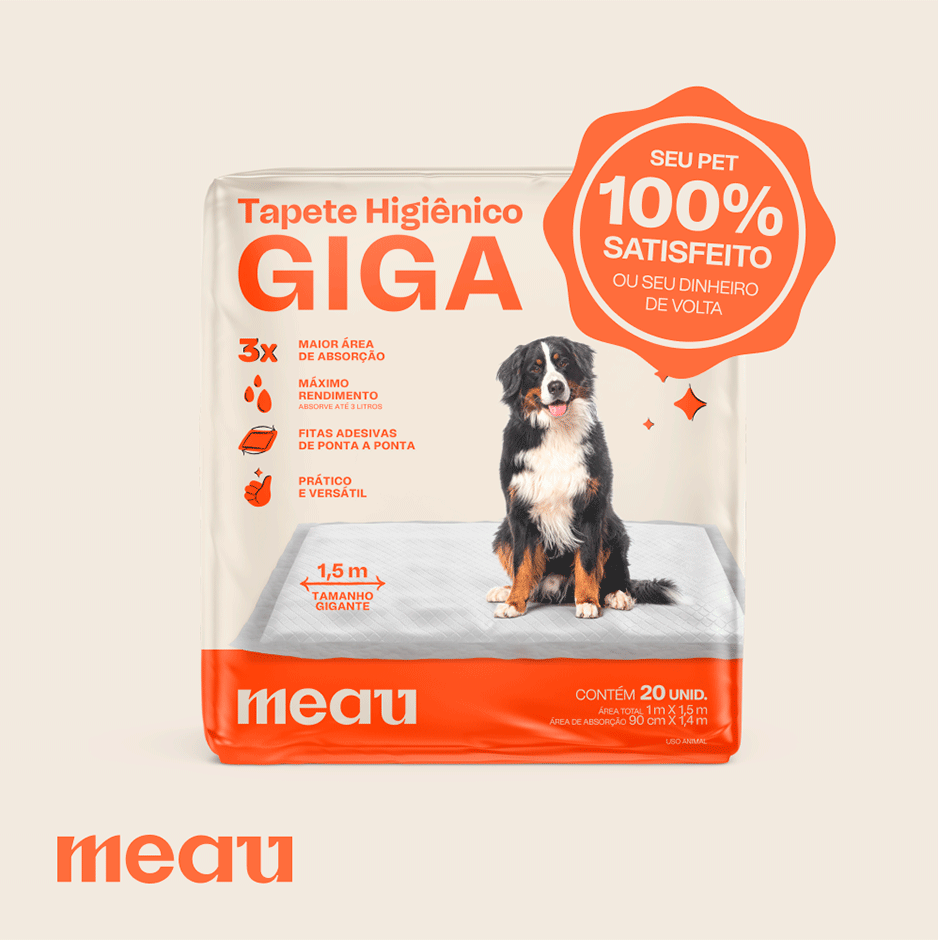 Tapete Higiênico Meau Giga para Cães - 20 Unidades
