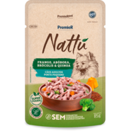 Ração Úmida Premier Nattú para Cães Adultos Raças Pequenas sabor Frango e Abóbora - 85 g