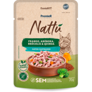 Ração Úmida Premier Nattú para Gatos Castrados sabor Frango e Abóbora - 70 g