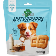 Biscoito Nutrats Nutrapuppy para Cães Filhotes sabor Leite e Vegetais - 150 g