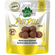 Snacks Sticks Recheado Nutrats Petpill Mini para Cães sabor Costela - 150 g