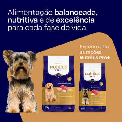 Ração Nutrilus Pro+ Sabor Carne para Cães Adultos de Raças Pequenas03