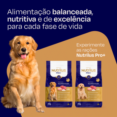 Ração Nutrilus Pro+ Frango & Carne para Cães Adultos04