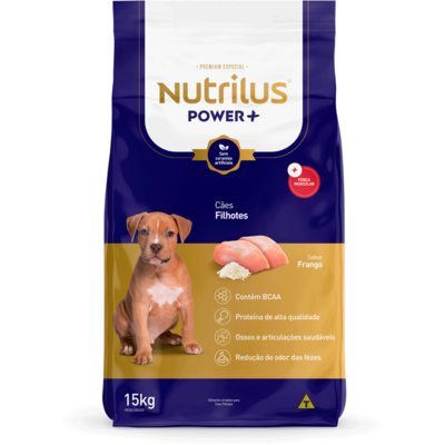 Ração Nutrilus Power+ Frango para Cães Filhotes01