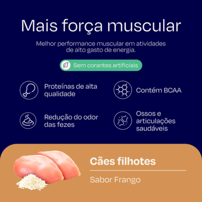 Ração Nutrilus Power+ Frango para Cães Filhotes03