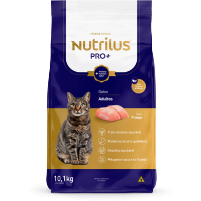 Kit Ração Nutrilus Pro+ Frango para Gatos Adultos01